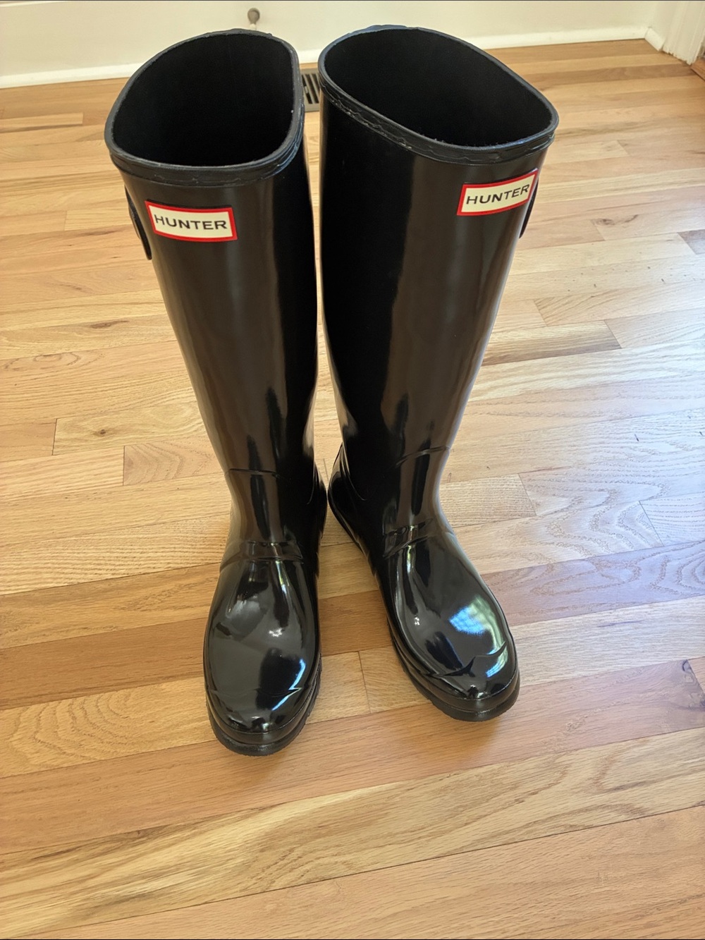 Hunter Gloss Black Tall Rain Boots